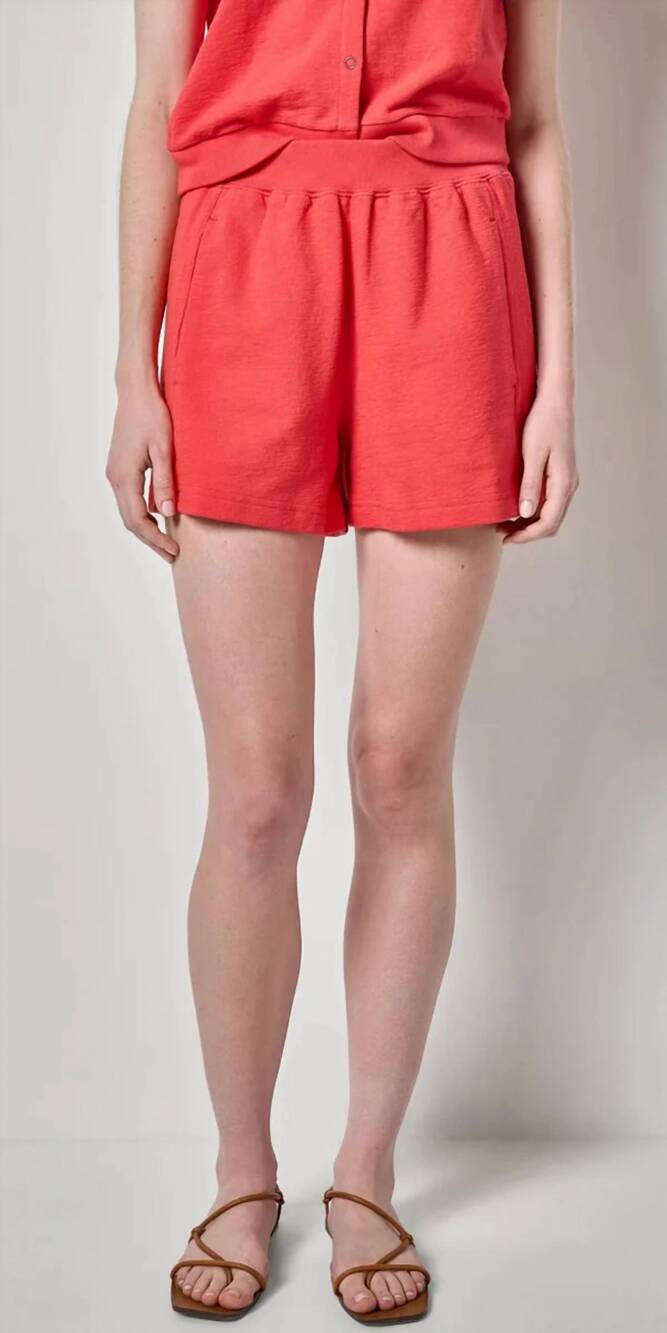 NEW LILLA P textured terry shorts in zinnia